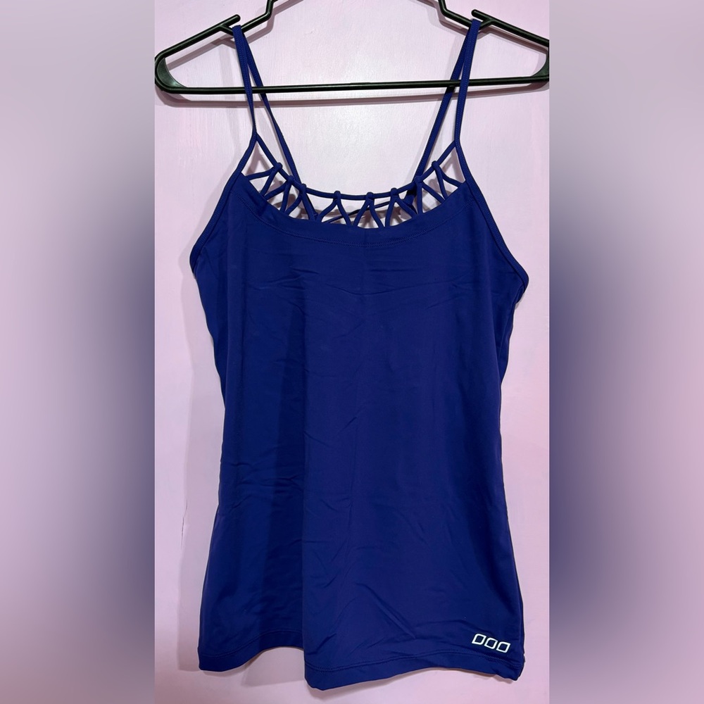 Lorna Jane Cobalt Blue Tank with Strappy Neckline